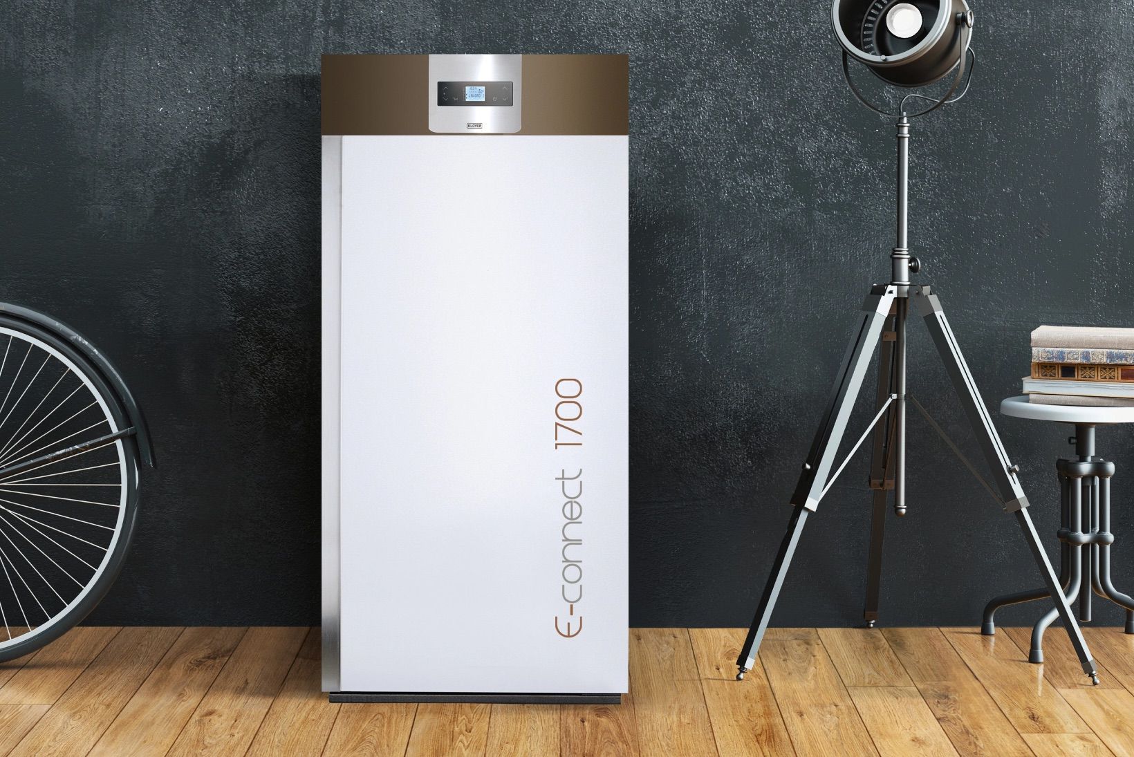 Foto ambientata di una caldaia.